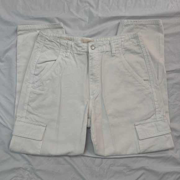 Universal Thread White Cargo Pants, Size 8 30” Waist - Picture 1 of 8